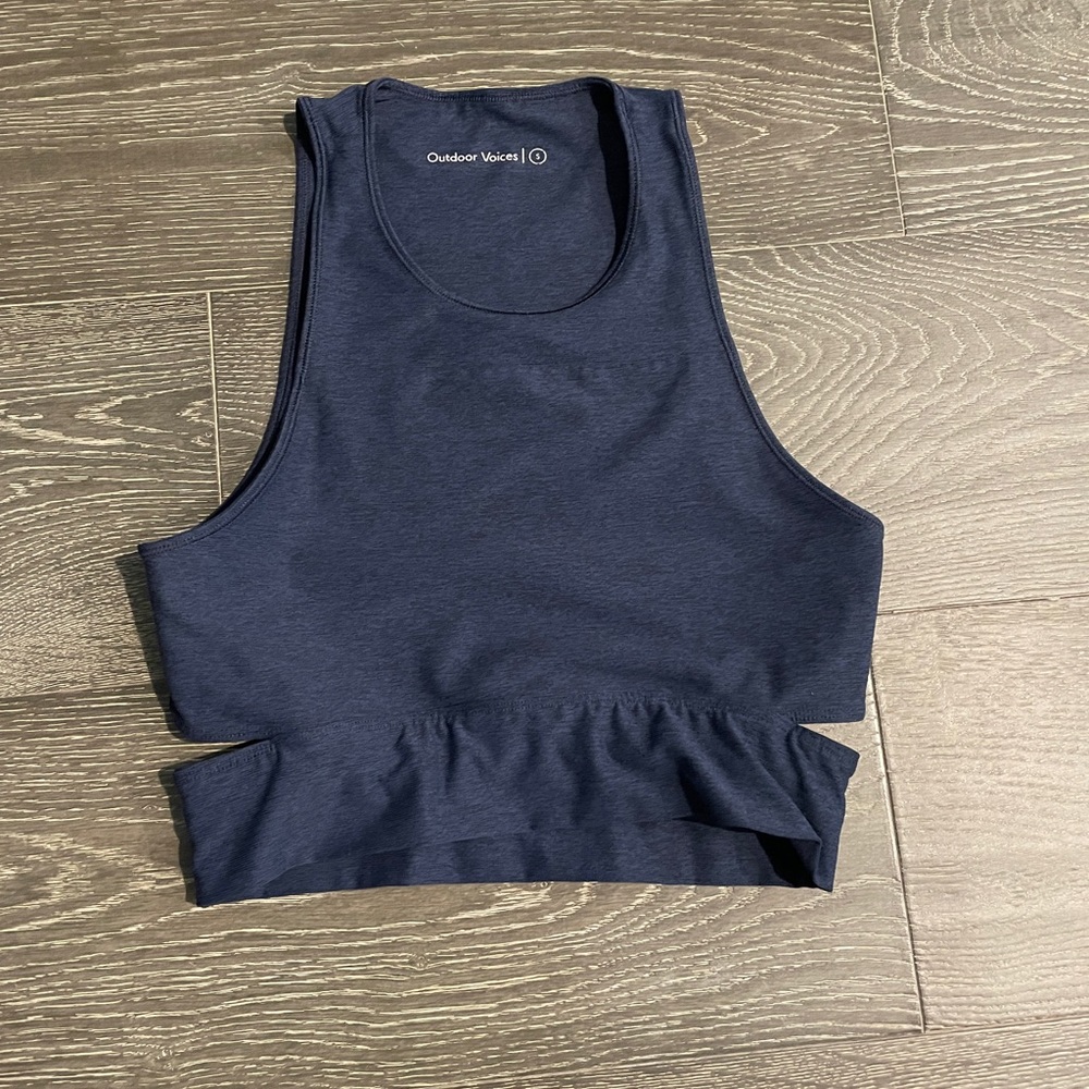 Outdoor Voices Midnight Blue Crop Top